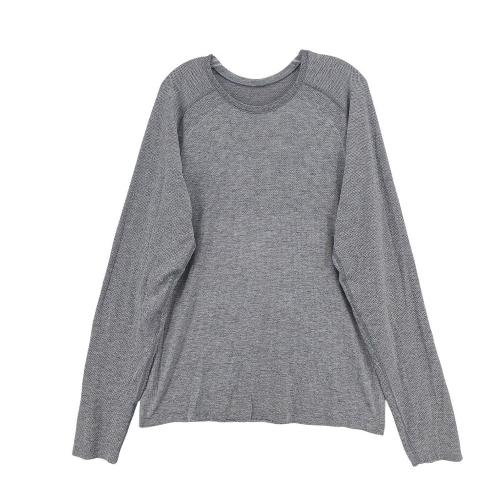 LULULEMON Men's Metal Vent Tech Long Sleeve Heather Gray Size XL